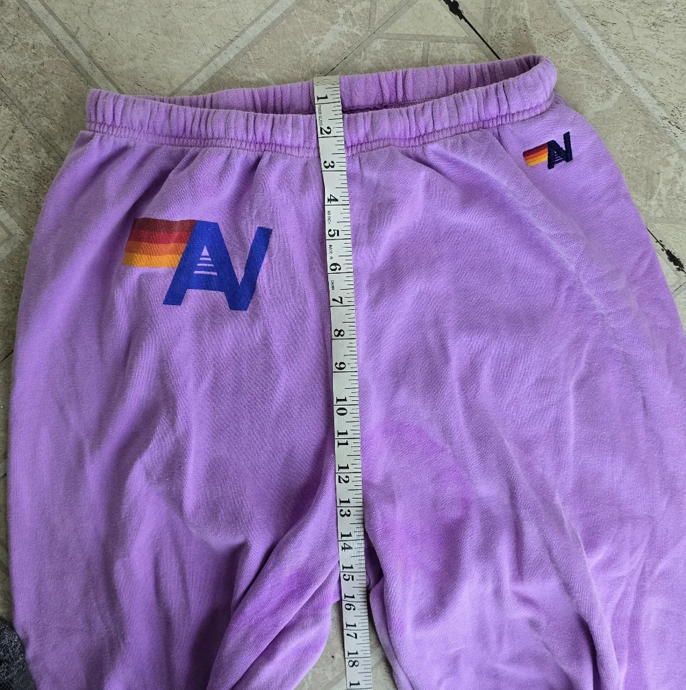 AVIATOR NATION LOGO WOMENS SWEATPANTS in PURPLE - Picture 7 of 12